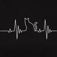 thumbnail image 3 of CafePress - Cat Heartbeat Women's Classic T Shirt - Women's Traditional Fit Dark T-Shirt, 3 of 4