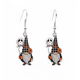thumbnail image 1 of Don't Ask Boucles d'Oreilles Pendantes en Forme de Ballon à Carreaux pour Femmes, 1 of 1
