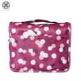 thumbnail image 6 of Luxtrada Portable Hanging Toiletry Bag Travel Makeup Pouch Waterproof Travel Kit Organizer Bathroom Storage Toiletry Bag with Hanging Hook Hanging Organizer Bag for Women Girls (Red), 6 of 7