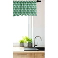 thumbnail image 3 of Ambesonne Abstract Window Valance, Repeated Geometric Motifs, 54" X 18", Emerald Blue and Apple Green, 3 of 3