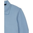 thumbnail image 3 of Wonder Nation Boys’ School Uniform Pique Polo Shirt with Long Sleeves, 3 of 3