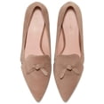 thumbnail image 2 of Cole Haan Womens Viola Skimmer Faux Suede Pointed Toe Loafers, 2 of 3