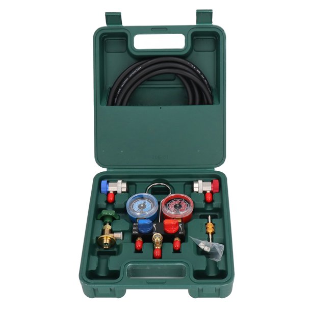 Juego de manómetros de colector, juego de manómetros de CA Mini juego de manómetros de colector de CA Herramientas de reparación de líneas de aire acondicionado diseñadas para durar