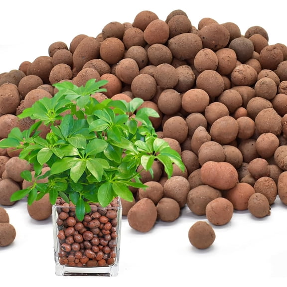 Topboutique Clay Pebbles for Plants Expanded Hydroponic Clay Pebbles 5mm-8mm Garden Rocks 0.33 lb Natural Organic Plant Growing Media for Plants Hydroponic Aquaponics Growing,300g-0.2-0.3 inch