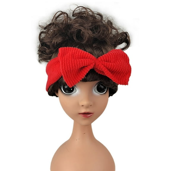 Dolores Madrigal Cosplay Short Wavy Wig Kids Girls Cartoon Clothing Halloween decor