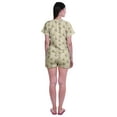 thumbnail image 4 of Moomaya Womens Printed Tee and Shorts Pajama Set PJs,Short Sleeve Sleepwear Nightwear S-XXL, 4 of 7