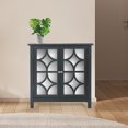 thumbnail image 1 of Armoire de Rangement d'Accent Armoire de Rangement Rétro avec Motif de 2 Portes, Organisateur de Rangement Autoportant pour Entrée Maison Cuisine Salon, 1 of 6