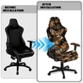 thumbnail image 4 of Pzuqiu Hunting Camo Deer 4 Piece Gaming Chair Cover Non-Slip Seat Cushion Protectors Slipcover with Armrest Protectors Comfortable Gaming Chair Covers Set, 4 of 7