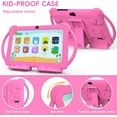 thumbnail image 3 of 2024 Kids Tablet, 7 inch Android 12 Tablet for Kids, 4GB+32GB ROM+1TB Expand Quad-Core Toddler Tablet with Shockproof Case, BT, WiFi, Parental Control, 2MP+5MP Dual Camera, Games, 3 of 7
