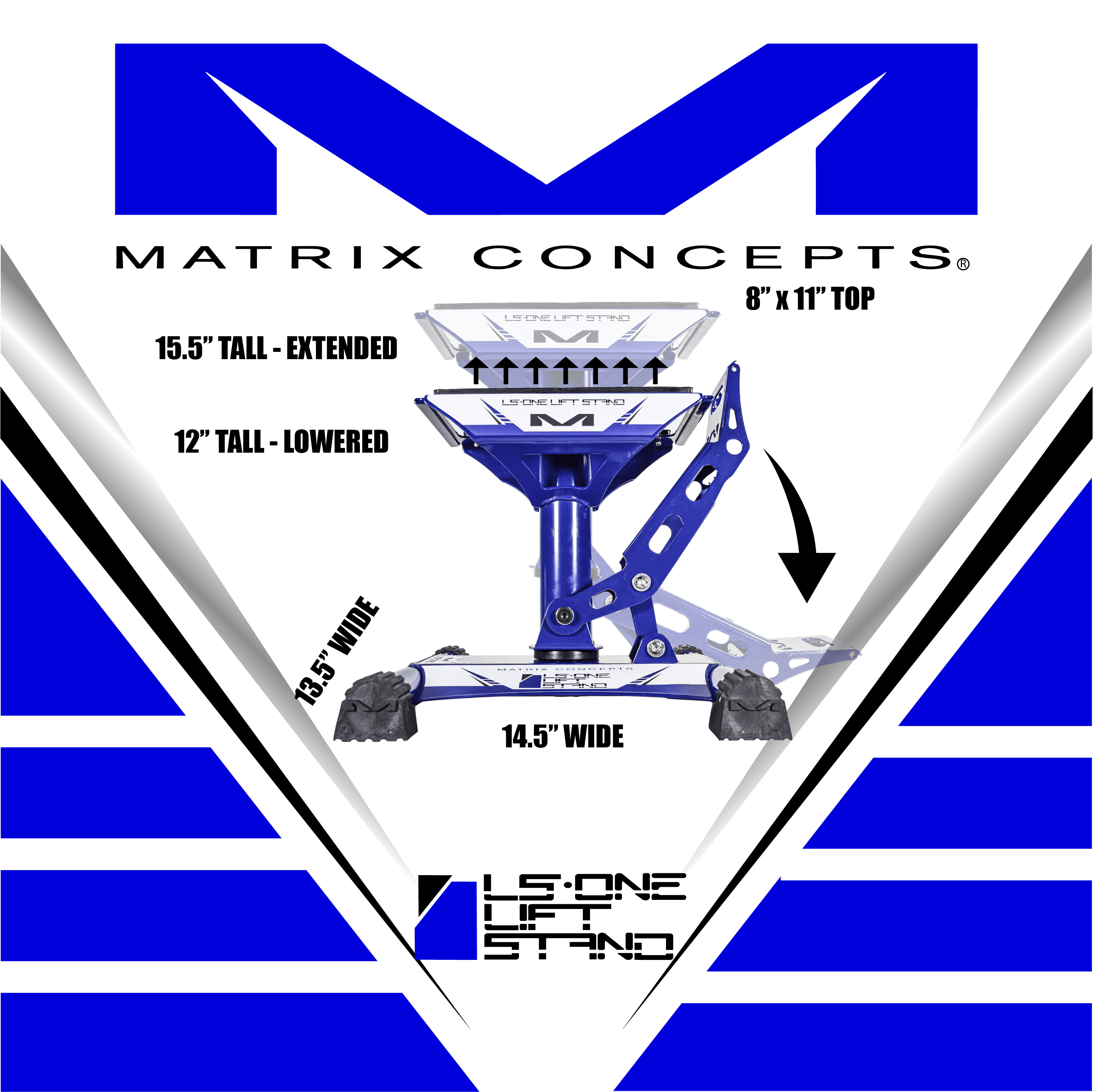 Matrix Concepts LS1 Lift Stand Carbon Steel Construction Matrix Concepts LS1 Lift Stand Carbon Steel Construction