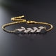 thumbnail image 4 of Minnieouse Pulseras de circón para mujer, brazalete con purpurina, accesorio de moda ajustable, rama, estilo elegante, cadena de mano, boda, banquete, Ropa, zapatos y accesorios Miscelánea Oro Minnieouse AP018707-02, 4 of 6