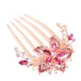 thumbnail image 2 of Limei Flower Floral Hair Combs Bridal Wedding Hair Crystal Rhinestones Women Hair Side Combs Hair Accessories for Women, 2 of 7