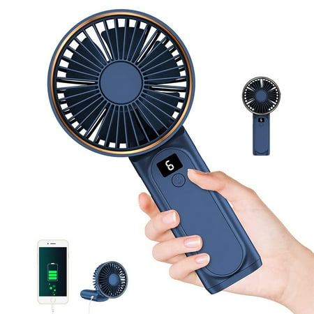 

Mini Handheld Fan Battery Operated Small Personal Portable Fan Speed Adjustable USB Rechargeable Fan Cute Design Powerful Eyelash Fan for Stylish Kids Girls Women Men Indoor Outdoor Travelling