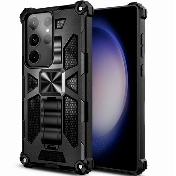 Samsung Galaxy S23 Ultra Armor Case with Kickstand Magnetic Mount