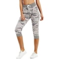 thumbnail image 1 of SPECIAL MAGIC Women’s Capri Sweatpants Jogger Cargo Pants with Pockets for both Sports and Casual Wear (Camo Pink M), 1 of 8
