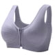thumbnail image 1 of Gibobby Brasier Deportivo Mujer Ropa interior de sujetador de talla grande con cierre frontal de color liso para mujer(Gris,Chico), 1 of 2