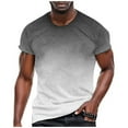 thumbnail image 1 of T-shirt de Sport d'Été pour Hommes avec Col à Revers Élégant et Design Dégradé 3D à Manches Courtes et Col Rond pour Performance Quotidienne, 1 of 7