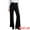 Black, variant on Unique Bargains Women Straight Leg Pleated High Waisted Business Slacks Pants M Black