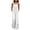 Whitewomens linen rompers for summer, variant on Brnmxoke Womens Casual Cotton Bib Overalls Adjustable Spaghetti Strap Wide Leg Jumpsuits Rompers with Pockets
