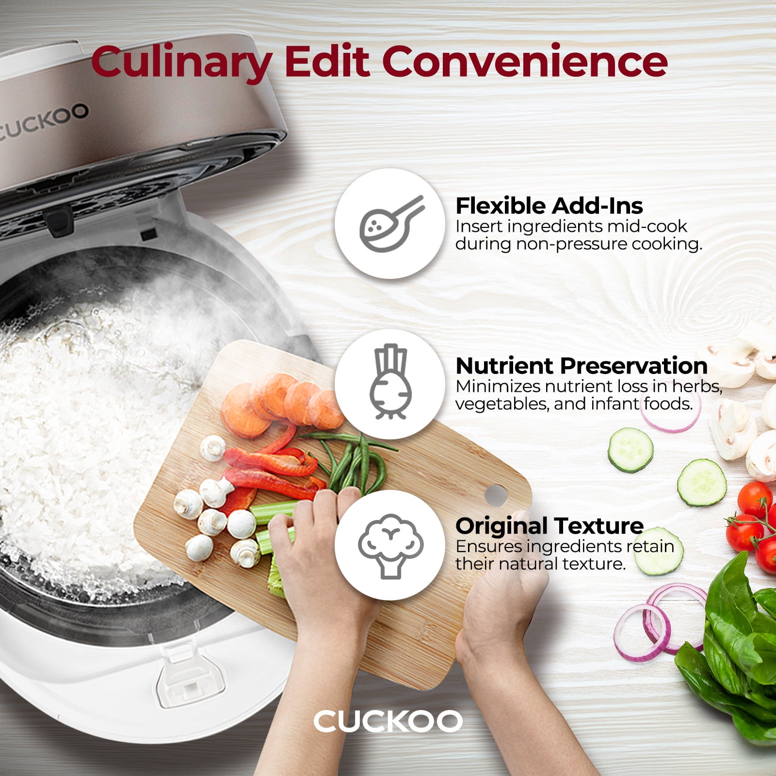 CUCKOO Twin Pressure Rice Cooker 6-Cup Uncooked / 12-Cup Cooked with Nonstick Inner Pot, Versatile Rice Maker & Warmer with 16 Menu Options, Open Cooking Mode, Voice Guide, White (CRP-ST0609FW)