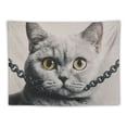 thumbnail image 5 of Orinice Cute Cat Tapestry Wall Hanging Unique Style Graphic Tapestries for Home Decor Bedroom Dorm Farmhouse - Mother's Day Gift 60x50inch, 5 of 6