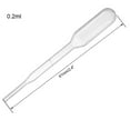 thumbnail image 2 of Uxcell 0.2ml 2.4 inch Liquid Drop Droppers Disposable Pipettes for Lab DIY Cosmetic Experiments 50 Pack, 2 of 5