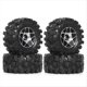 thumbnail image 1 of Juego de Neumáticos de Rueda Beadlock de Metal de 4 Piezas de 57 mm y 1,0 Pulgadas para 1/18 1/24 RC Crawler Car TRX4M SCX24 AX24 FCX24 Negro, 1 of 8