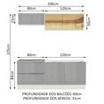 thumbnail image 3 of Cocina Integral Completa Modular Madesa Lux 200cm BG 01, 3 of 5