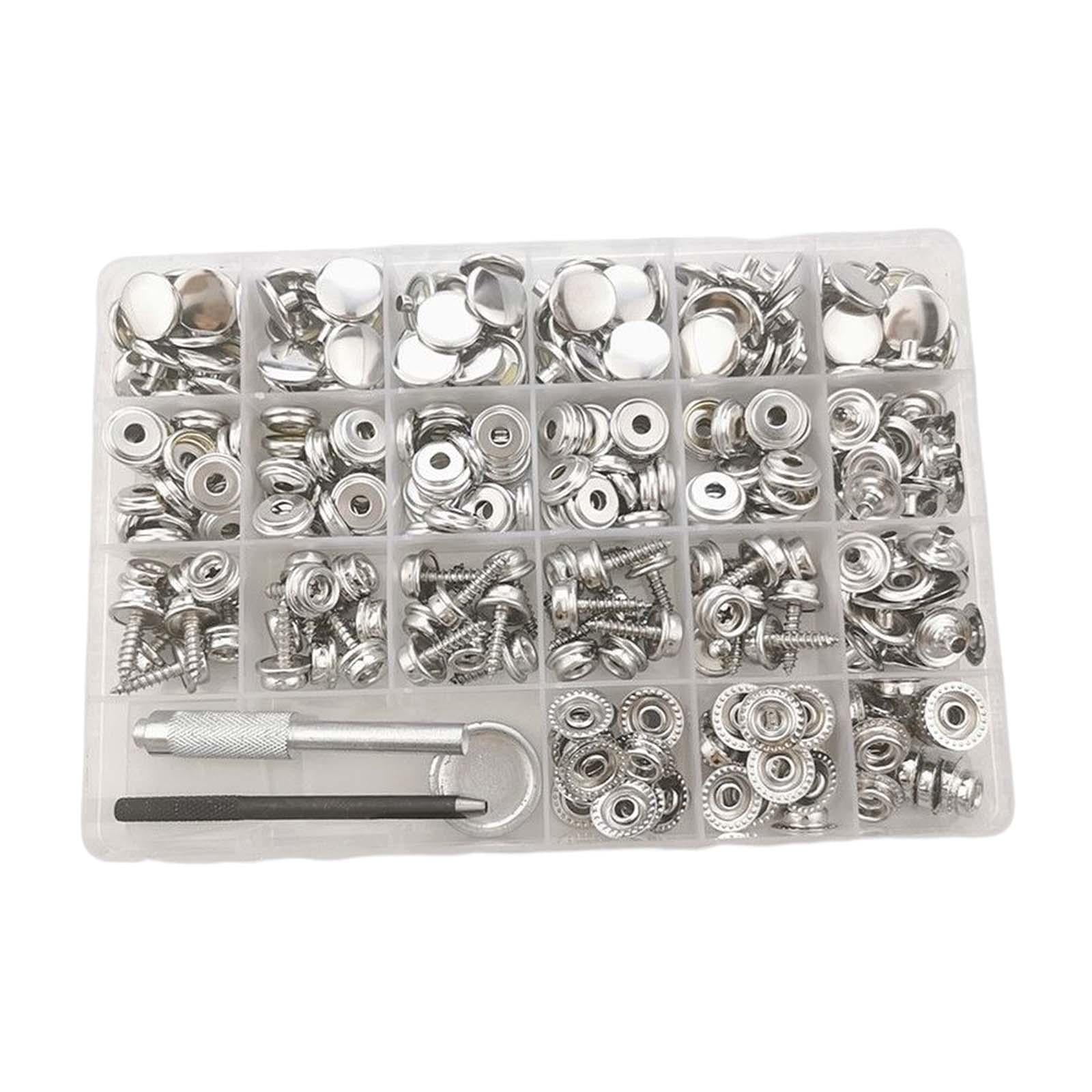 Metal Snaps Buttons Boat Canvas Snaps Durable Heavy Duty for Crafting 90 Set