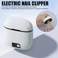 thumbnail image 3 of Automatic Nail Clippers Electric Nail Clippers 2 In 1 Toe Thick Nails Professional Cutter For Fingers And Toe (White), 3 of 9