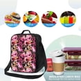 thumbnail image 4 of Naloa Rose Flowers Lunch box Lunch bag for men women Large capacity Lunchbox Insulated Lunch bag Lunch box cooler, 4 of 7