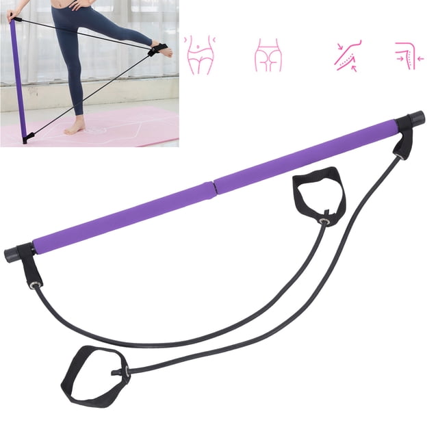Barra de Ejercio de Pilates, Palo de Yoga Multifunción, Equipo de Acondicionamiento Físico Multipósito, Hogar de Hogar Elás