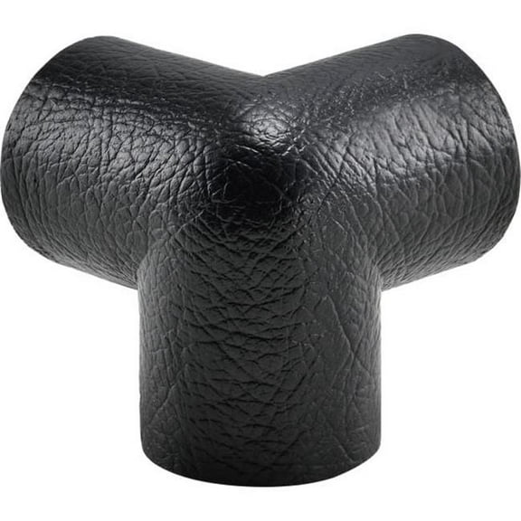 Global Industrial 708374 3D Protective Safety Corner Guards PU Foam Adhesive Backed, Black