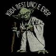thumbnail image 2 of Men's Star Wars: A New Hope Yoda Best Uncle Ever  Graphic T-Shirt, 2 of 4