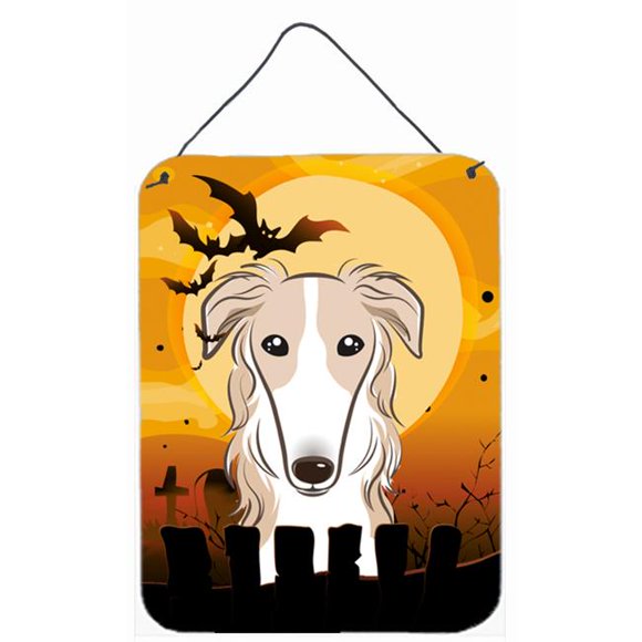 Carolines Treasures BB1786DS1216 Halloween Borzoi Wall and Door Hanging Prints