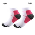 thumbnail image 3 of Wweixi 2piece Relieve Foot Fatigue Compression Socks For Greater Comfortable To Wear Ankles Socks rose red L/XL 1Set, 3 of 6