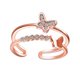 thumbnail image 1 of Layered Rings For Women Chic Double Layer Design Copper Golden Christmas Gift, 1 of 3