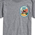 thumbnail image 3 of Disney - Mickey and Minnie Mouse Hike More Worry Less Men's Short Sleeve Graphic T-Shirt, 3 of 5