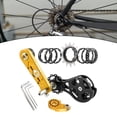 thumbnail image 2 of Equipo de conversión de velocidad única para bicicleta de montaña, repuestos duraderos, llave ligera Oro 14T, 2 of 8