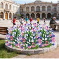 thumbnail image 6 of Artificial Magnolia Flower Arrangement for Spring and Summer Weddings – Faux Green Plants for Garden, Patio, and Home Décor, 6 of 8