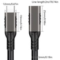 thumbnail image 2 of Drrntien 100W USB C to USB C Cable, 10Gbps TypeC Charger 5A 4K/60Hz USB C Charger Cable, 2 of 9