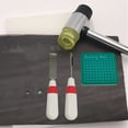 thumbnail image 3 of Buttonhole Cutter Grip Handle Sew Eyehole Cutting Tools Belt Keyhole Puncher Red White, 3 of 10