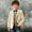 Khaki, variant on Boys Corduroy Blazer Jacket Kids Classic Notch Lapel Sport Coat Formal Casual Button-Down Outerwear for Boys