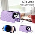 thumbnail image 3 of iPhone 14 PRO Case ,Card Slots Leather Wrist Strap Phone Cover for iPhone 14 PRO, 3 of 5