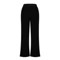 thumbnail image 5 of HAOTAGS Womens Sweatpants Hight Waisted Solid Stright Leg Loose Fit Pants Black S, 5 of 5