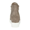 thumbnail image 4 of Journee Womens Pennelope Round Toe Double Zip Wedge Sneakers, Widths Available, 4 of 10