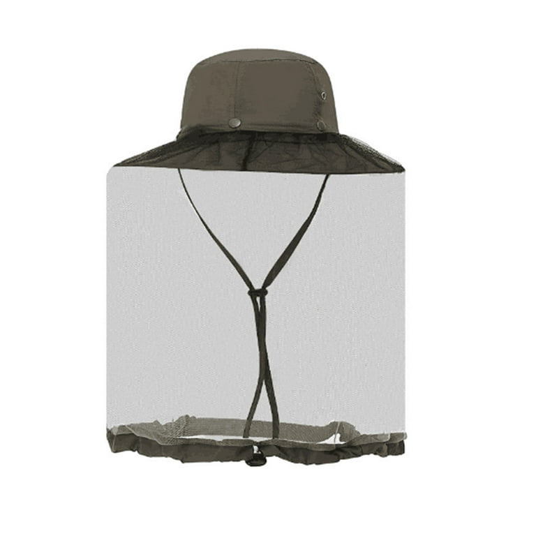 Head Net Hat Mosquito Net Hat with Hidden Net Mesh UPF 50+ Sun Protection  Hat Fishing Hat for Men & Women