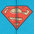 thumbnail image 3 of DC Comics Justice League Big Girls' Cosplay Zip-Up Hoodie Supergirl Blue Red, 3 of 4