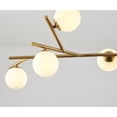 thumbnail image 4 of Bethel International Chandelier  Brass Steel & Glass, 4 of 5