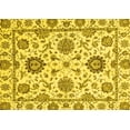 thumbnail image 1 of Ahgly Company Machine Washable Indoor Rectangle Abstract Yellow Modern Area Rugs, 2' x 3', 1 of 4